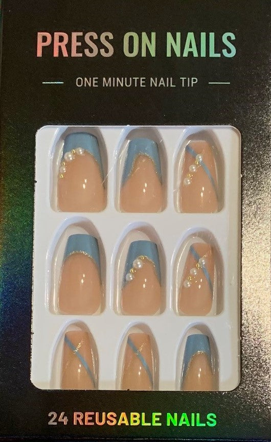 Squoval French Nails