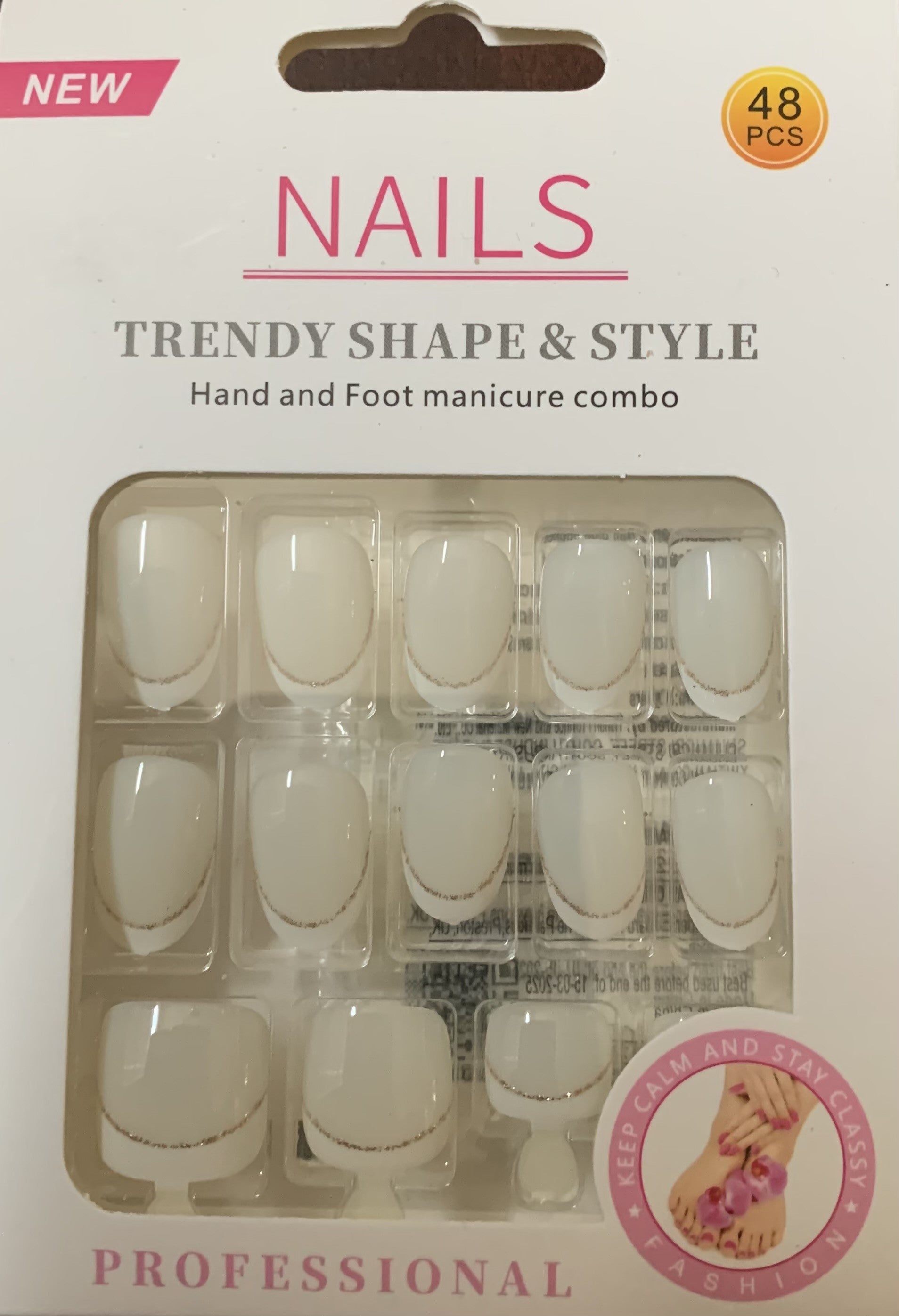 French Tip Nails and Toenails