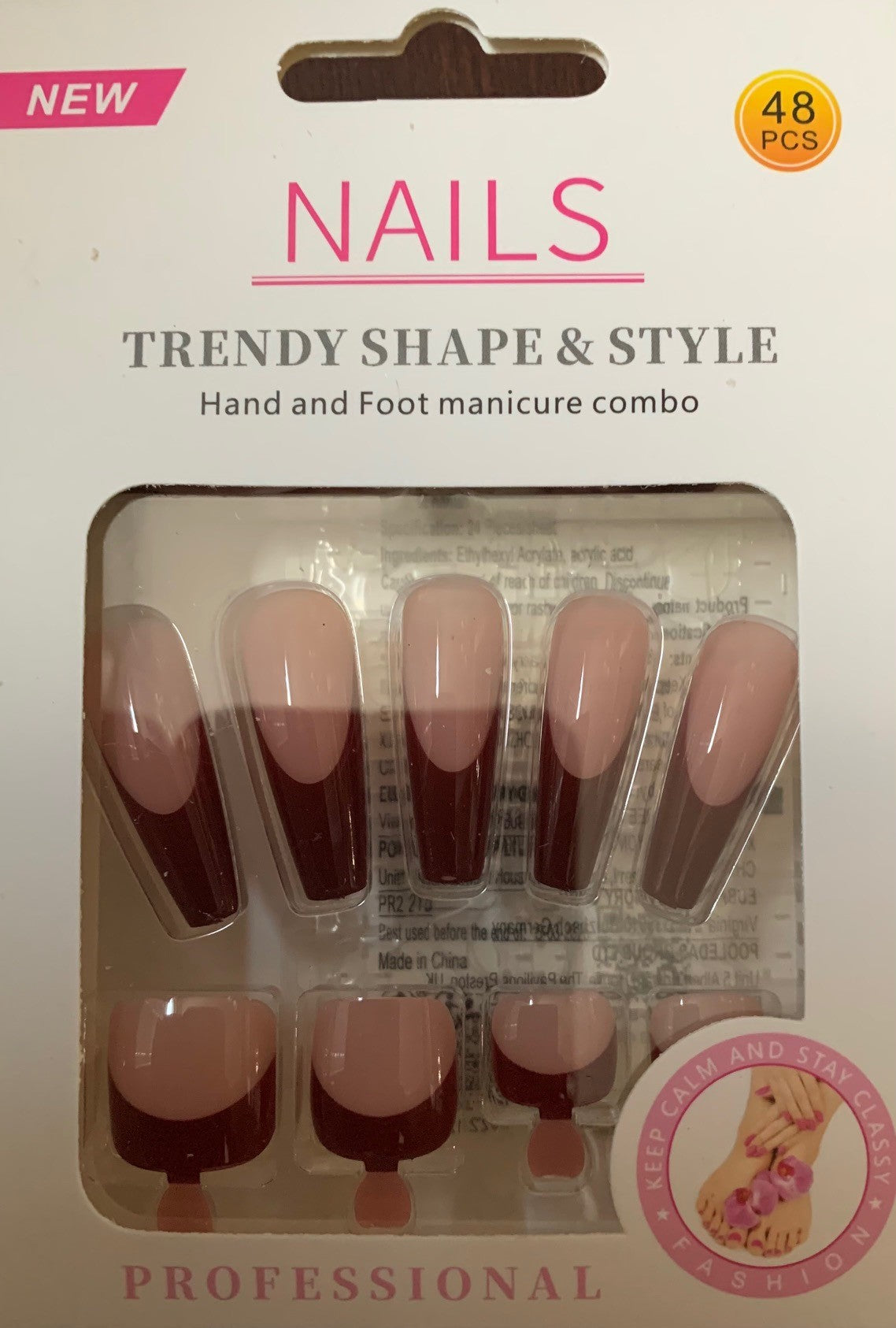 French Tip Nails and Toenails